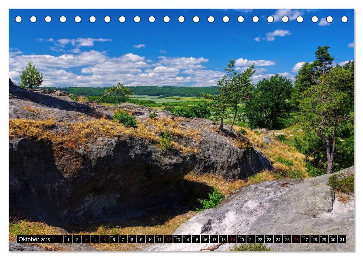 Bild: 9783435597352 | Die Teufelsmauer - Bizarre Felsformationen im Harz (Tischkalender...