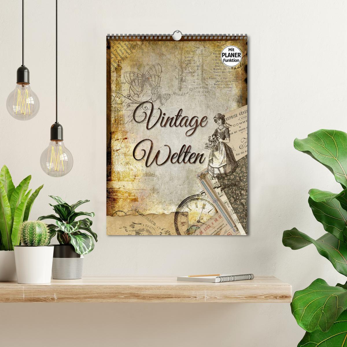 Bild: 9783457021767 | Vintage Welten (Wandkalender 2025 DIN A3 hoch), CALVENDO...