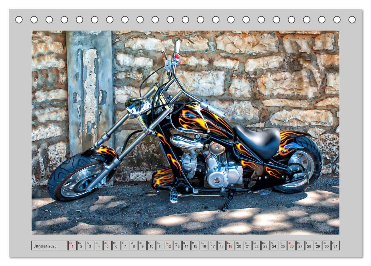 Bild: 9783383948992 | Vintage Bikes. Traumhafte Motorrad-Oldies (Tischkalender 2025 DIN...