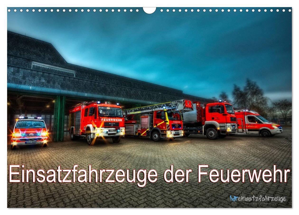 Cover: 9783435636174 | Einsatzfahrzeuge der Feuerwehr (Wandkalender 2025 DIN A3 quer),...