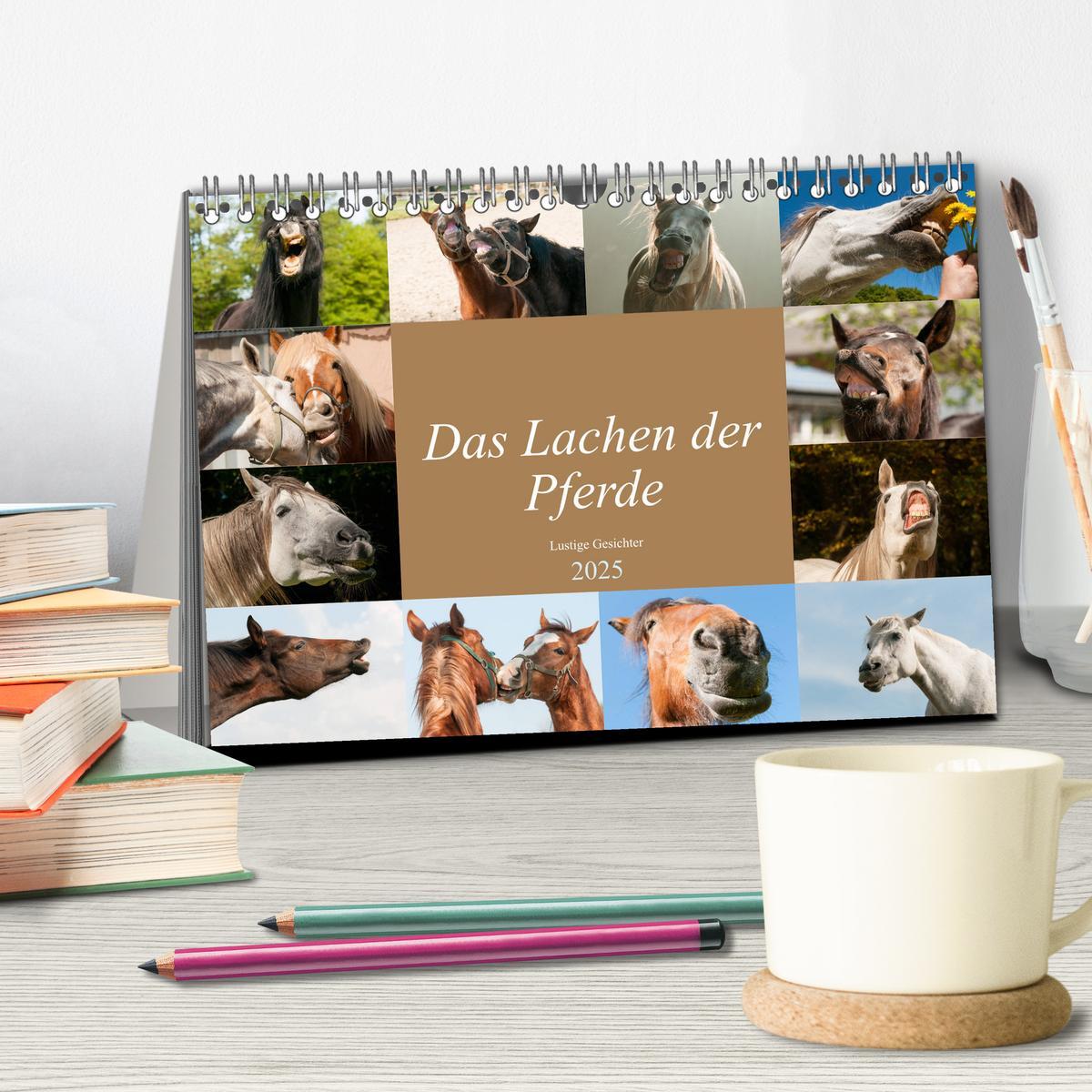 Bild: 9783435190683 | Das Lachen der Pferde - Lustige Gesichter (Tischkalender 2025 DIN...