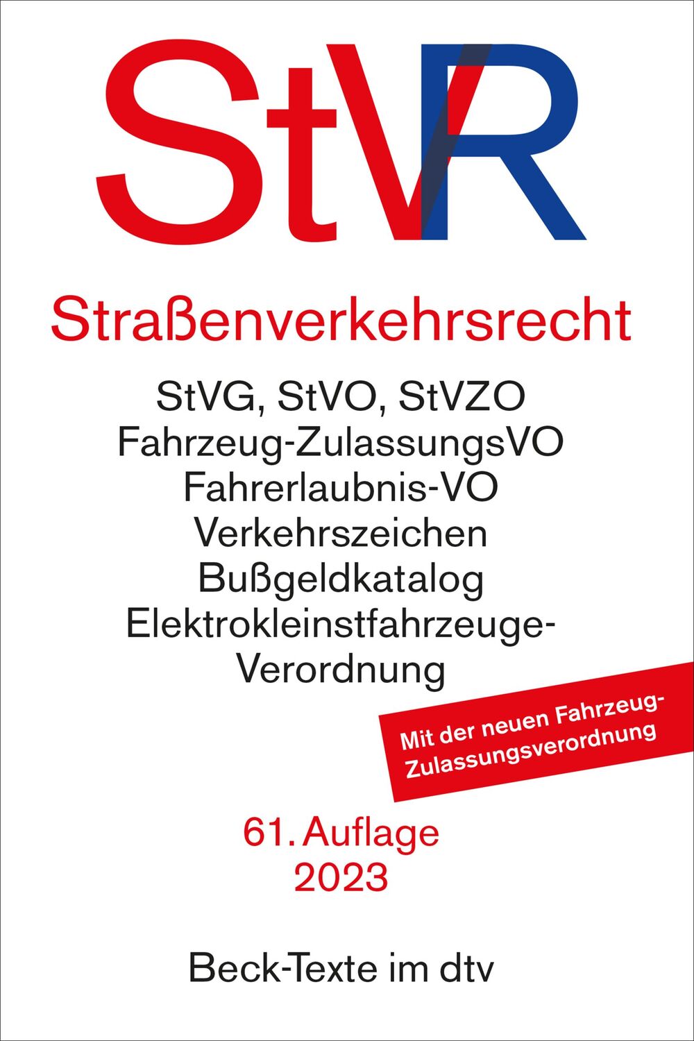 Cover: 9783423531665 | Straßenverkehrsrecht | Taschenbuch | dtv-Taschenbücher Beck Texte