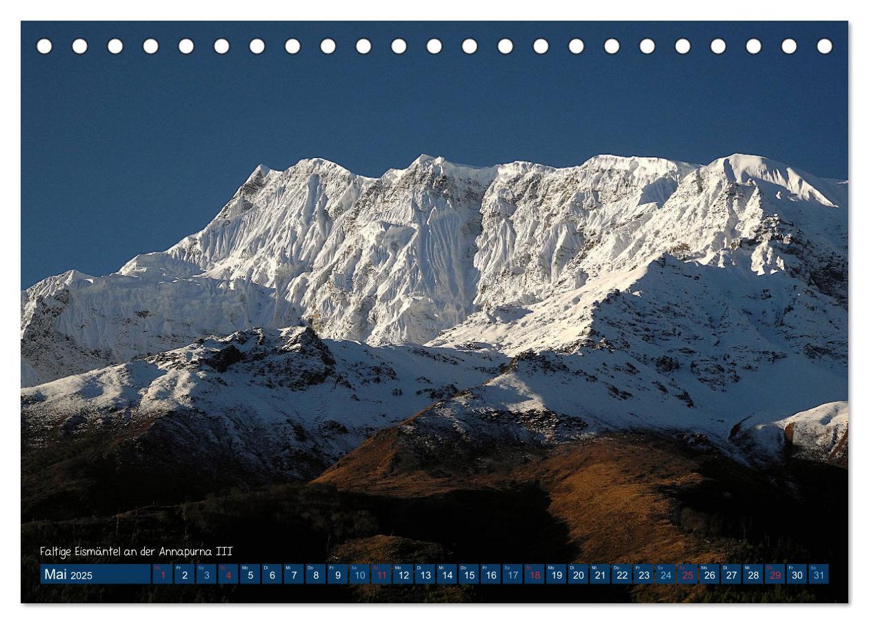 Bild: 9783435036875 | Der Annapurna Trek (Tischkalender 2025 DIN A5 quer), CALVENDO...