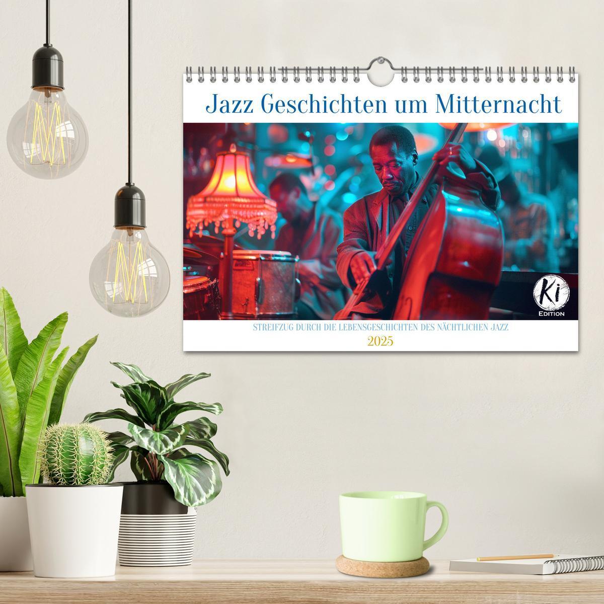 Bild: 9783383831447 | Jazz Geschichten um Mitternacht (Wandkalender 2025 DIN A4 quer),...