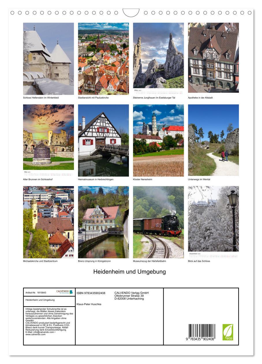 Bild: 9783435902408 | Heidenheim und Umgebung (Wandkalender 2025 DIN A3 hoch), CALVENDO...