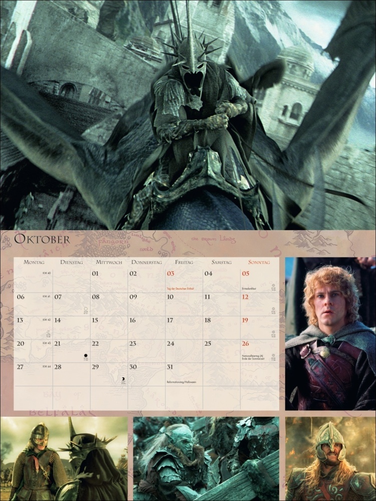 Bild: 9783756404988 | Der Herr der Ringe Broschur XL Kalender 2025 | Kalender | 28 S. | 2025