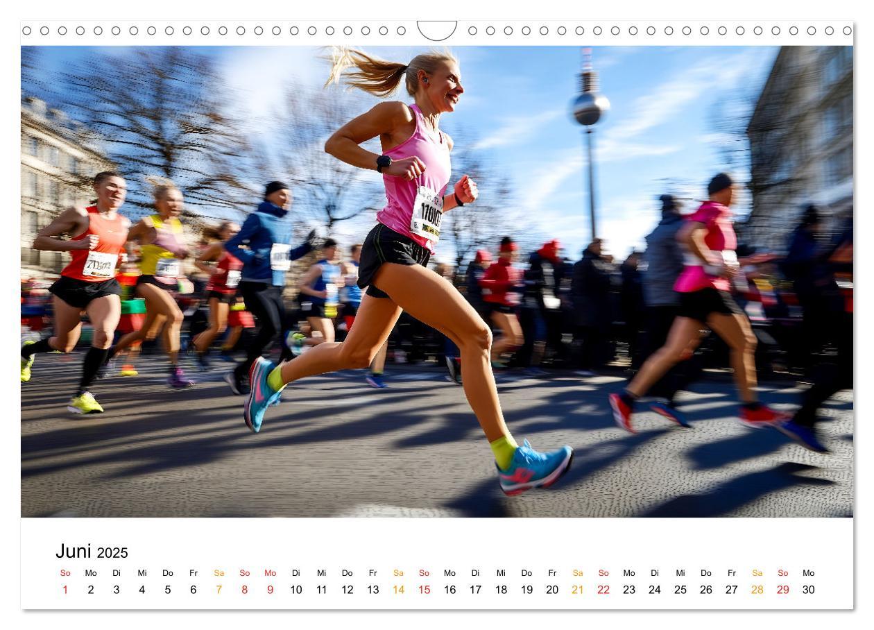 Bild: 9783457233597 | Marathon Power (Wandkalender 2025 DIN A3 quer), CALVENDO...