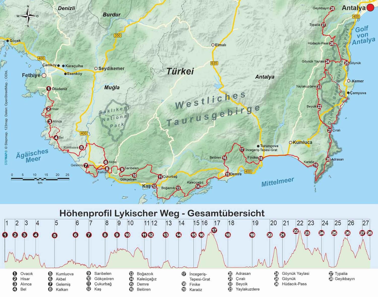 Bild: 9783866867826 | Türkei: Lykischer Weg | von Fethiye nach Antalya | Hennemann (u. a.)