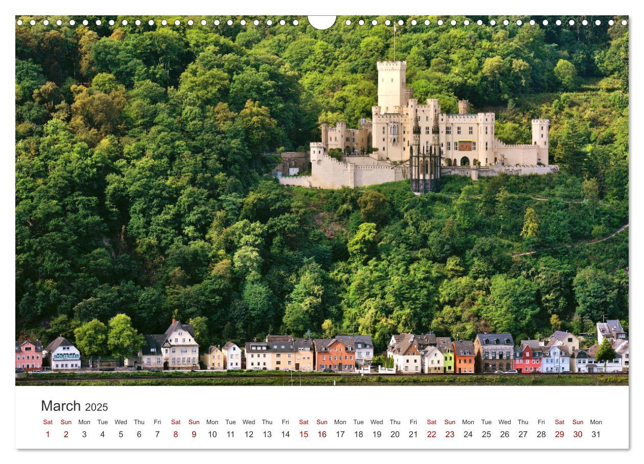 Bild: 9781325946815 | Rhine Valley and Castles (Wall Calendar 2025 DIN A3 landscape),...