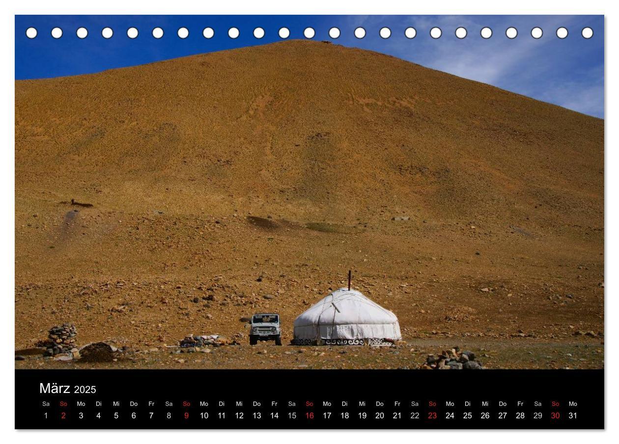 Bild: 9783435718368 | Einsame Mongolei (Tischkalender 2025 DIN A5 quer), CALVENDO...