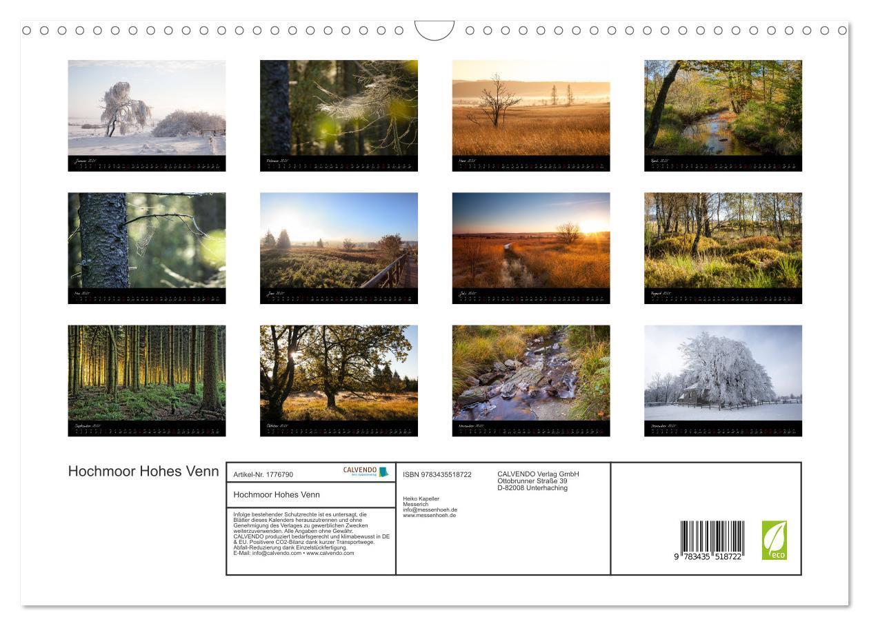 Bild: 9783435518722 | Hochmoor Hohes Venn (Wandkalender 2025 DIN A3 quer), CALVENDO...