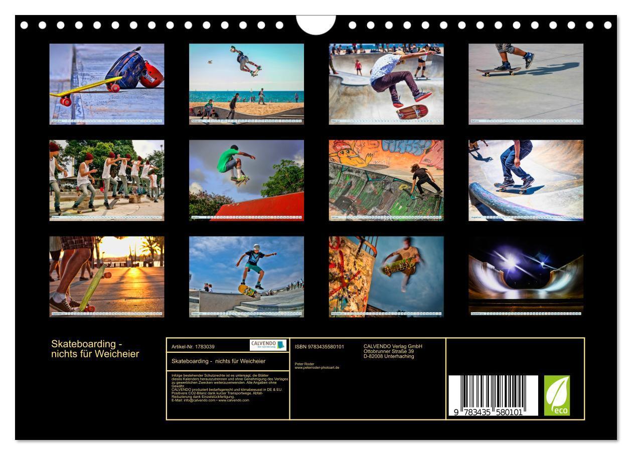 Bild: 9783435580101 | Skateboarding - nichts für Weicheier (Wandkalender 2025 DIN A4...