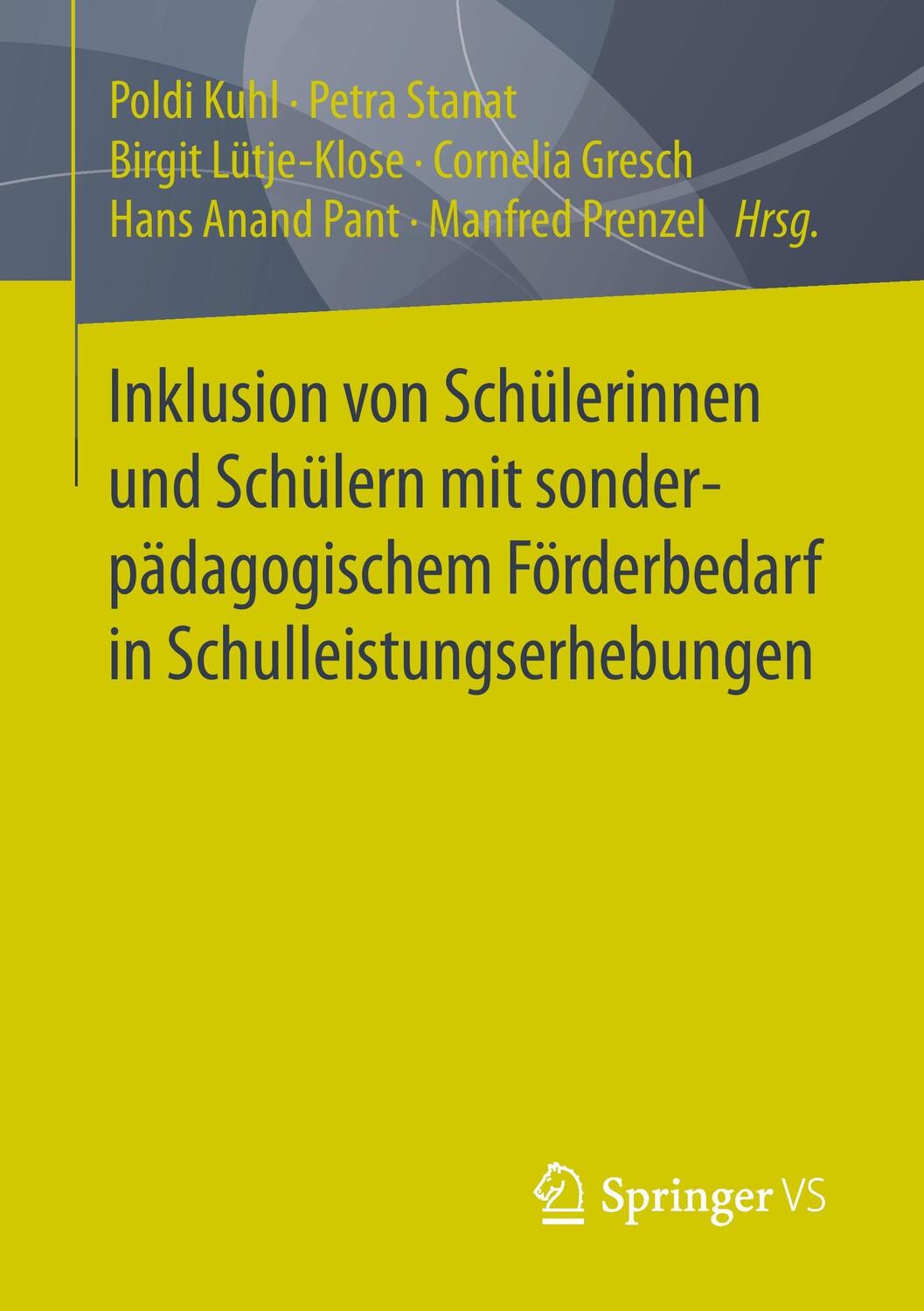 Cover: 9783658066031 | Inklusion von Schülerinnen und Schülern mit sonderpädagogischem...