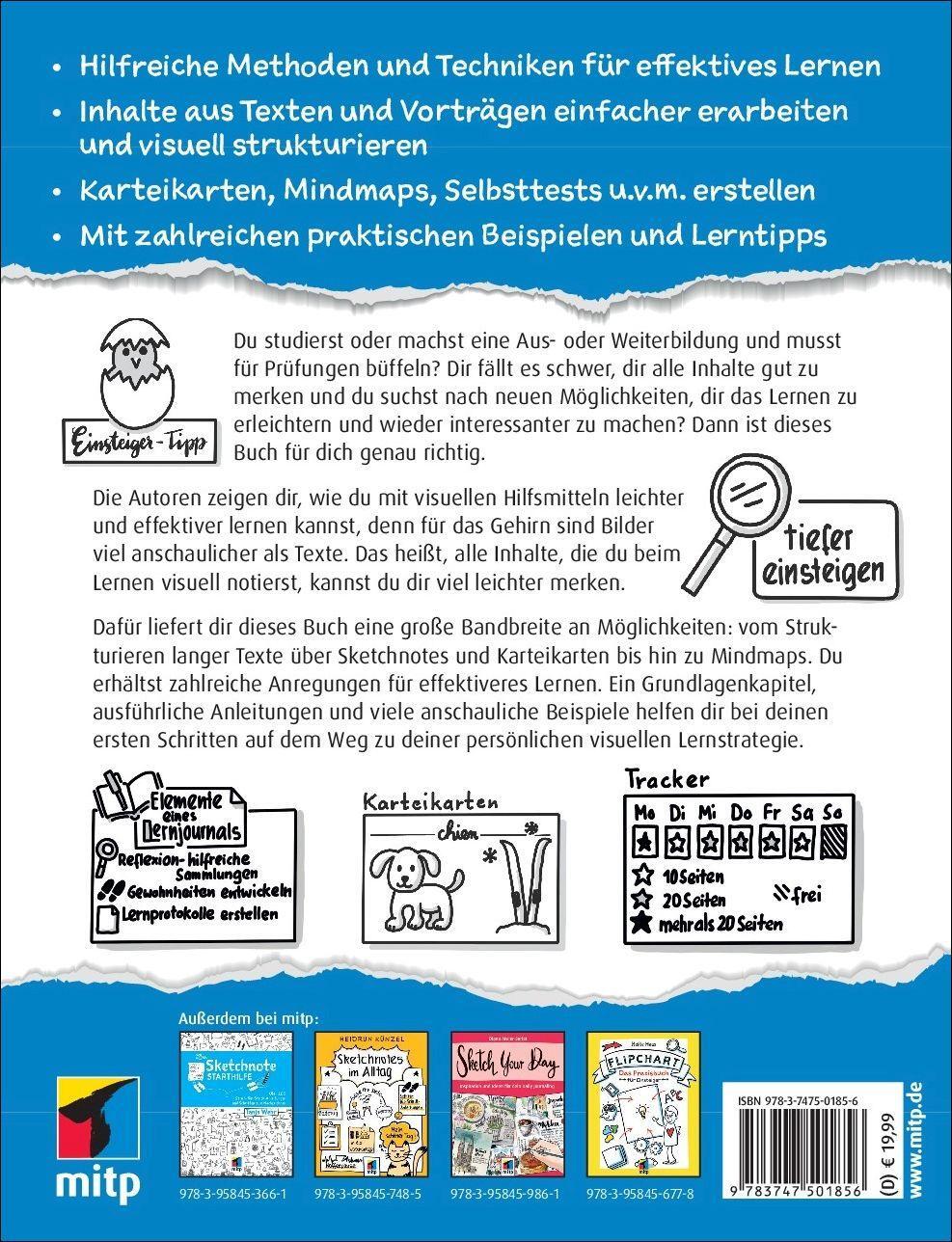 Rückseite: 9783747501856 | Leichter lernen mit Sketchnotes &amp; Co. | Heidrun Künzel (u. a.) | Buch