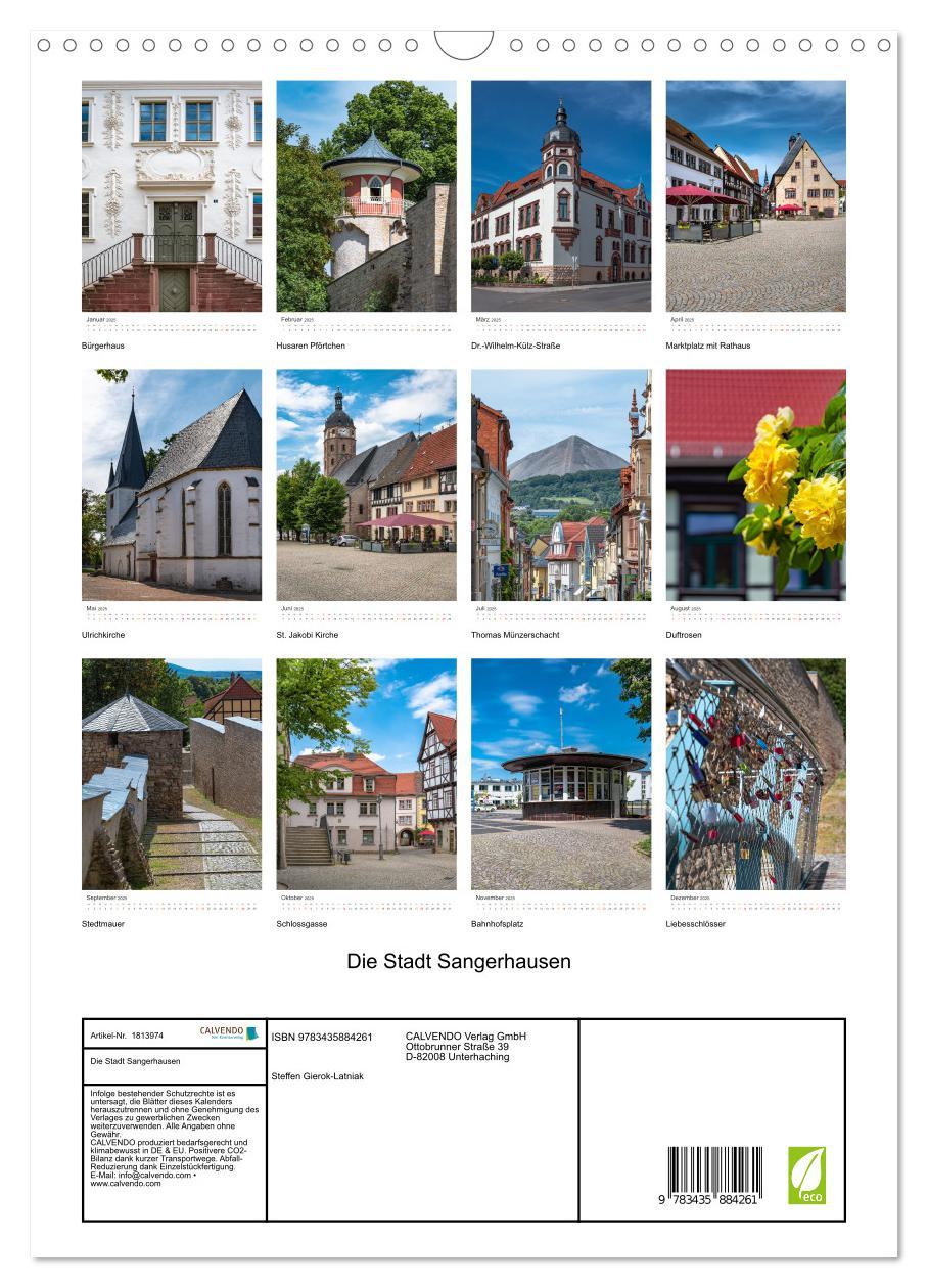 Bild: 9783435884261 | Die Stadt Sangerhausen (Wandkalender 2025 DIN A3 hoch), CALVENDO...