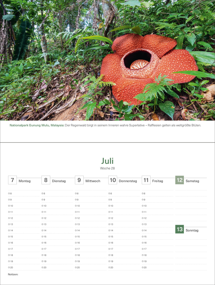 Bild: 9783965913714 | Das Naturerbe der Welt - KUNTH Tischkalender 2025 | Kalender | 54 S.