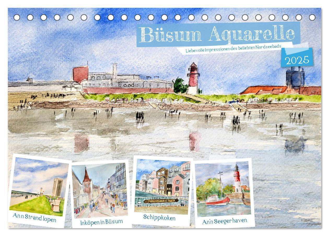 Cover: 9783383809224 | Büsum Aquarelle - Liebevolle Impressionen des beliebten Nordseebads...