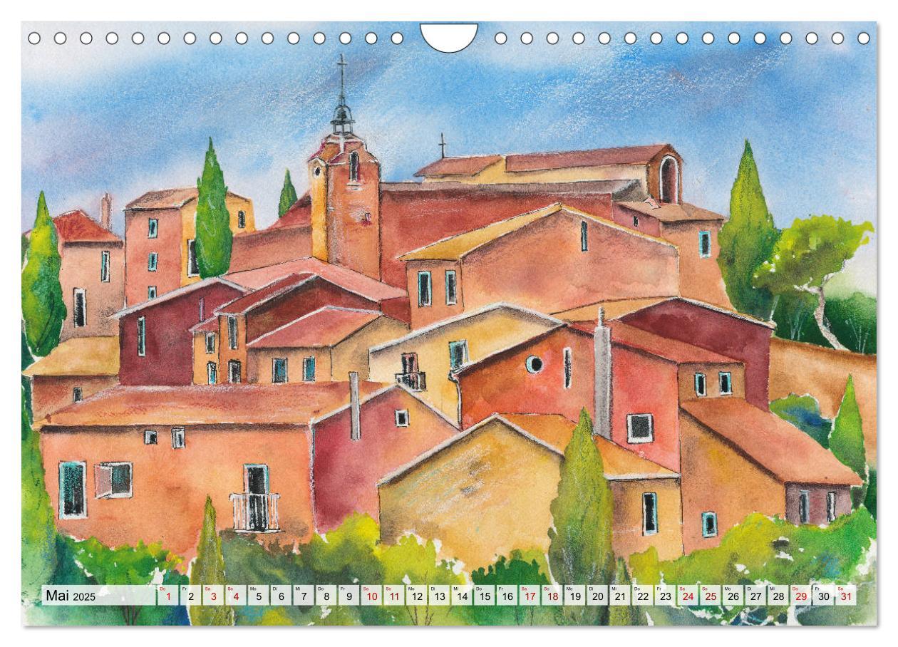 Bild: 9783435421367 | Frankreich Aquarelle (Wandkalender 2025 DIN A4 quer), CALVENDO...