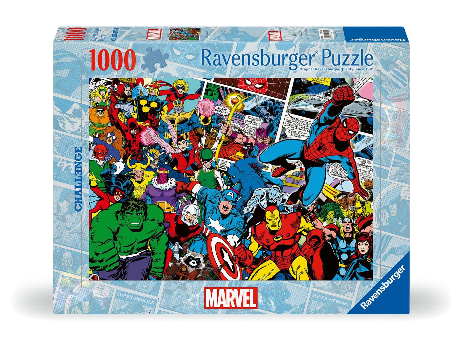 Cover: 4005555005100 | Ravensburger Puzzle 12000510 - Marvel Challenge - 1000 Teile Puzzle...