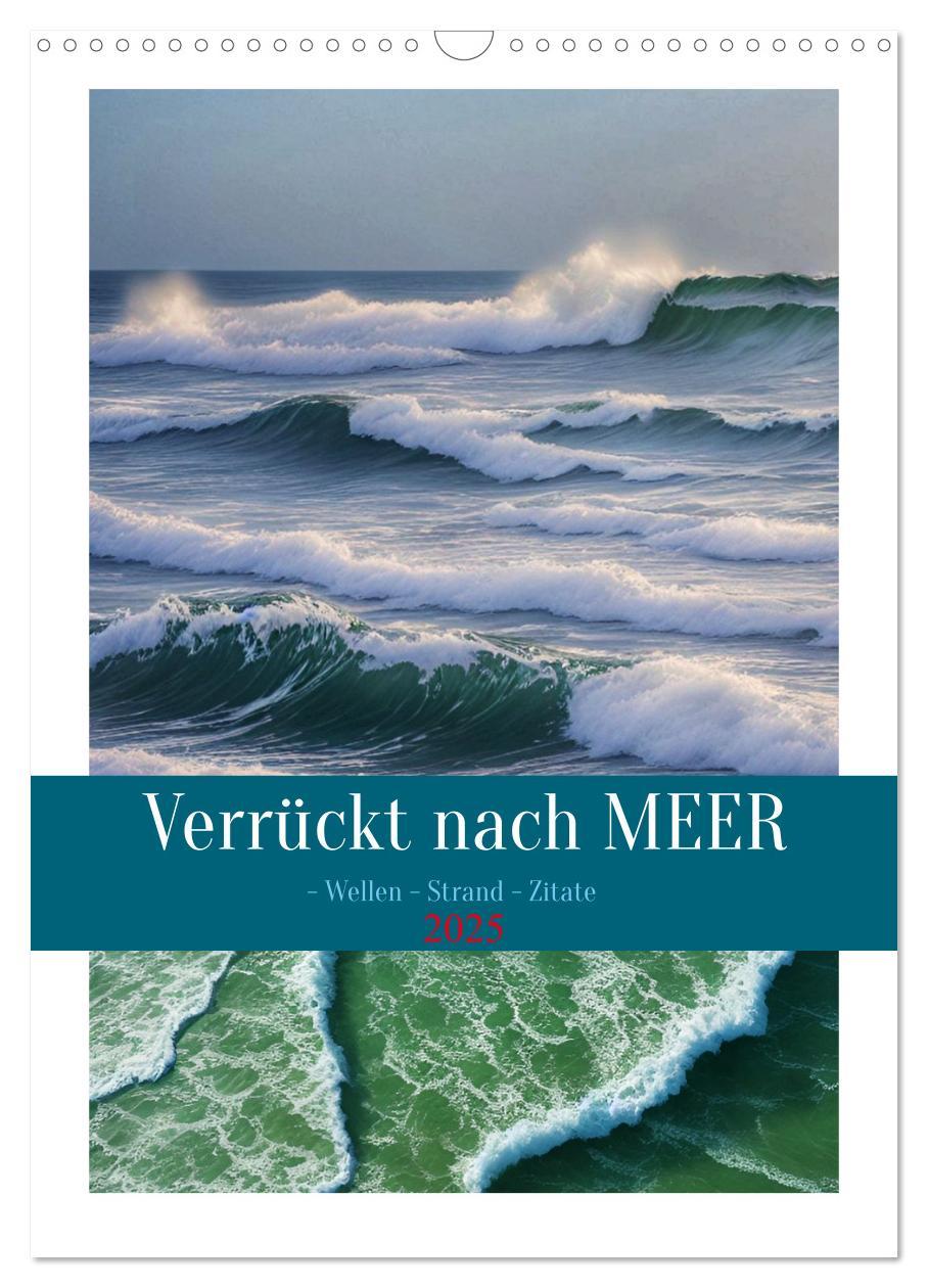 Cover: 9783435882007 | Verrückt nach MEER - Wellen - Strand - Zitate (Wandkalender 2025...