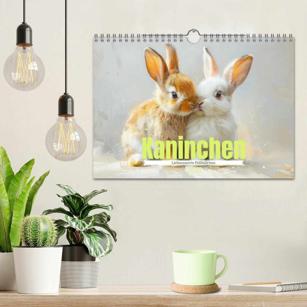 Bild: 9783457145838 | Kaninchen - Liebenswerte Fellbällchen (Wandkalender 2025 DIN A4...