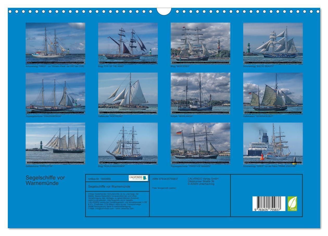 Bild: 9783435755837 | Segelschiffe vor Warnemünde (Wandkalender 2025 DIN A3 quer),...