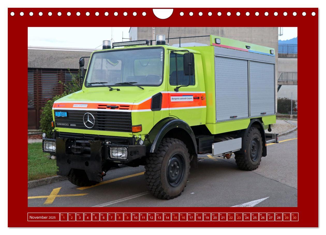 Bild: 9783457225387 | Unimog bei der Feuerwehr (Wandkalender 2025 DIN A4 quer), CALVENDO...