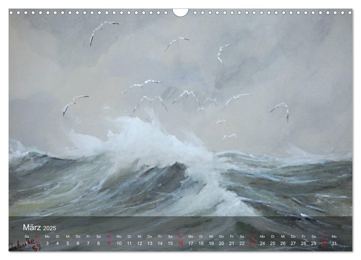 Bild: 9783435404858 | Segel am Horizont - Marinemaler Alfred Jahnke (Wandkalender 2025...