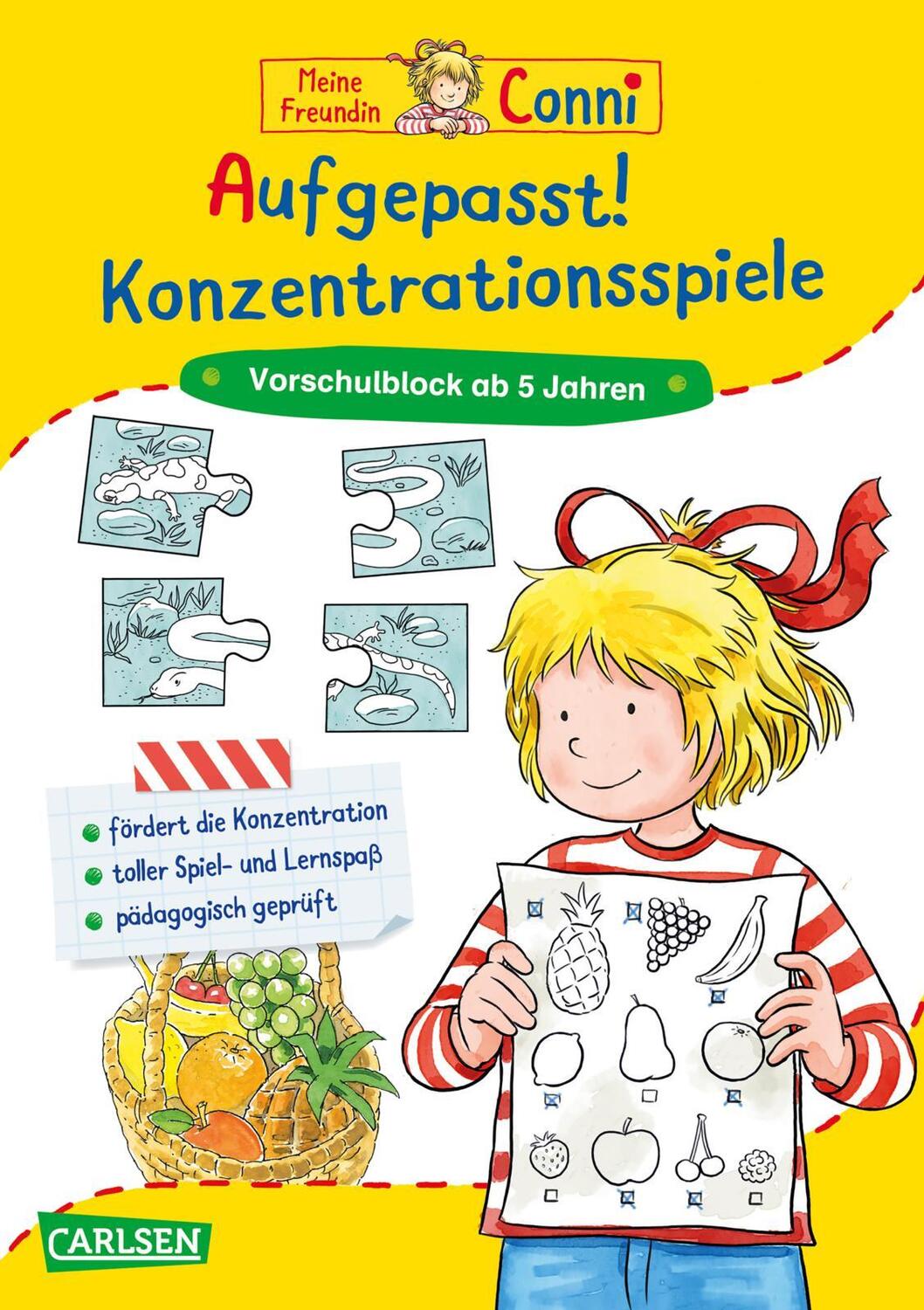 Cover: 9783551182708 | Aufgepasst! Konzentrationsspiele | Vorschulblock ab 5 Jahren | Buch