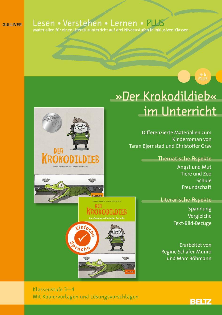 Cover: 9783407720184 | 'Der Krokodildieb' im Unterricht PLUS | Regine Schäfer-Munro | 48 S.