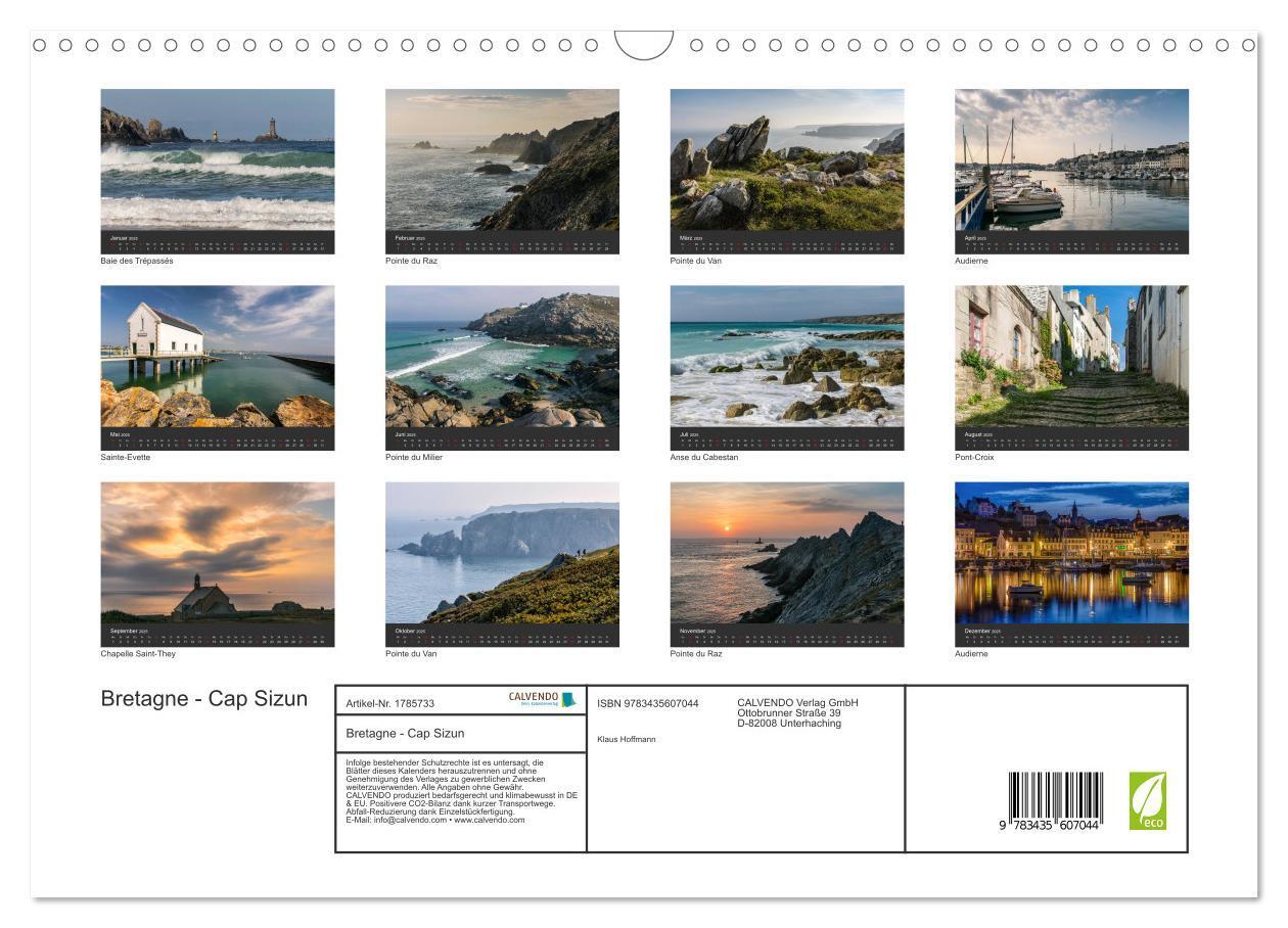 Bild: 9783435607044 | Bretagne - Cap Sizun (Wandkalender 2025 DIN A3 quer), CALVENDO...