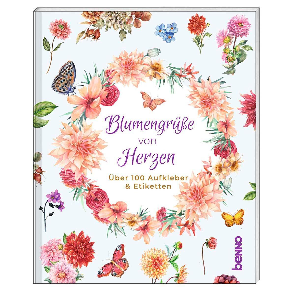 Cover: 9783746261621 | Blumengrüße von Herzen | Über 100 Aufkleber &amp; Etiketten | Taschenbuch