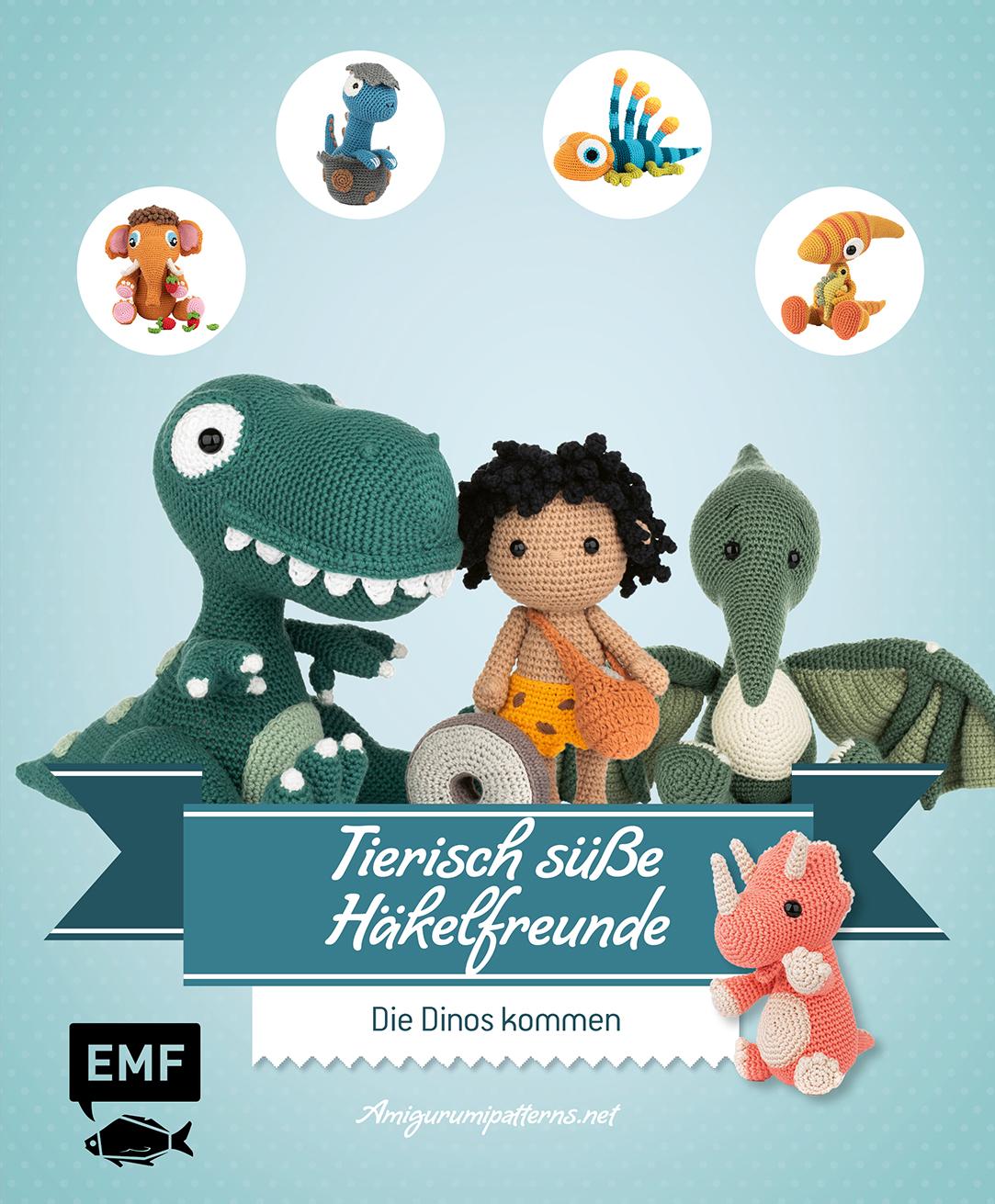 Cover: 9783960935957 | Tierisch süße Häkelfreunde - Die Dinos kommen | Amigurumipatterns. Net