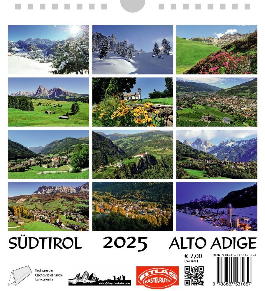 Bild: 9788887531657 | Südtirol 025, Postkartenkalender Querformat | Kalender | 2025