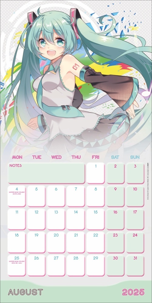 Bild: 9783840196850 | Hatsune Miku Broschurkalender 2025 | Kalender | 28 S. | Englisch