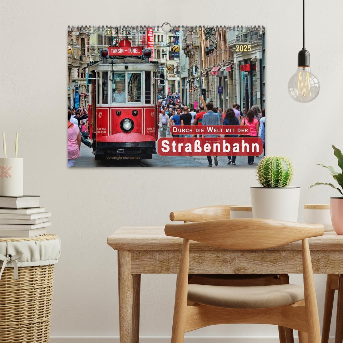 Bild: 9783435475872 | Durch die Welt mit der Straßenbahn (Wandkalender 2025 DIN A3 quer),...