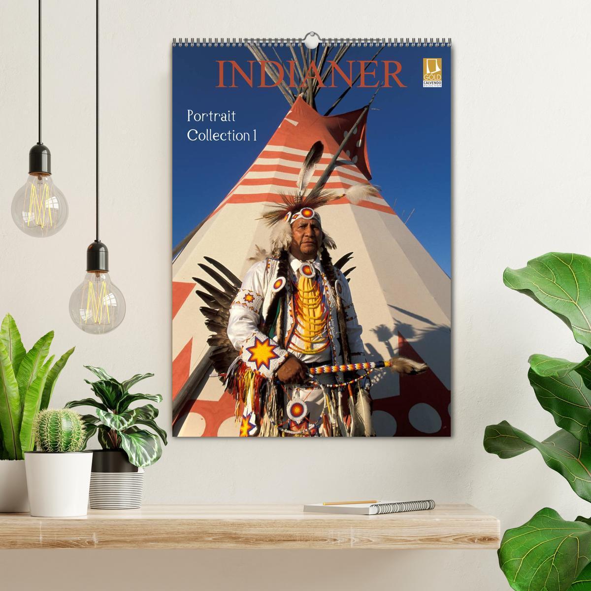 Bild: 9783457060667 | Indianer, Portrait Collection 1 (Wandkalender 2025 DIN A2 hoch),...