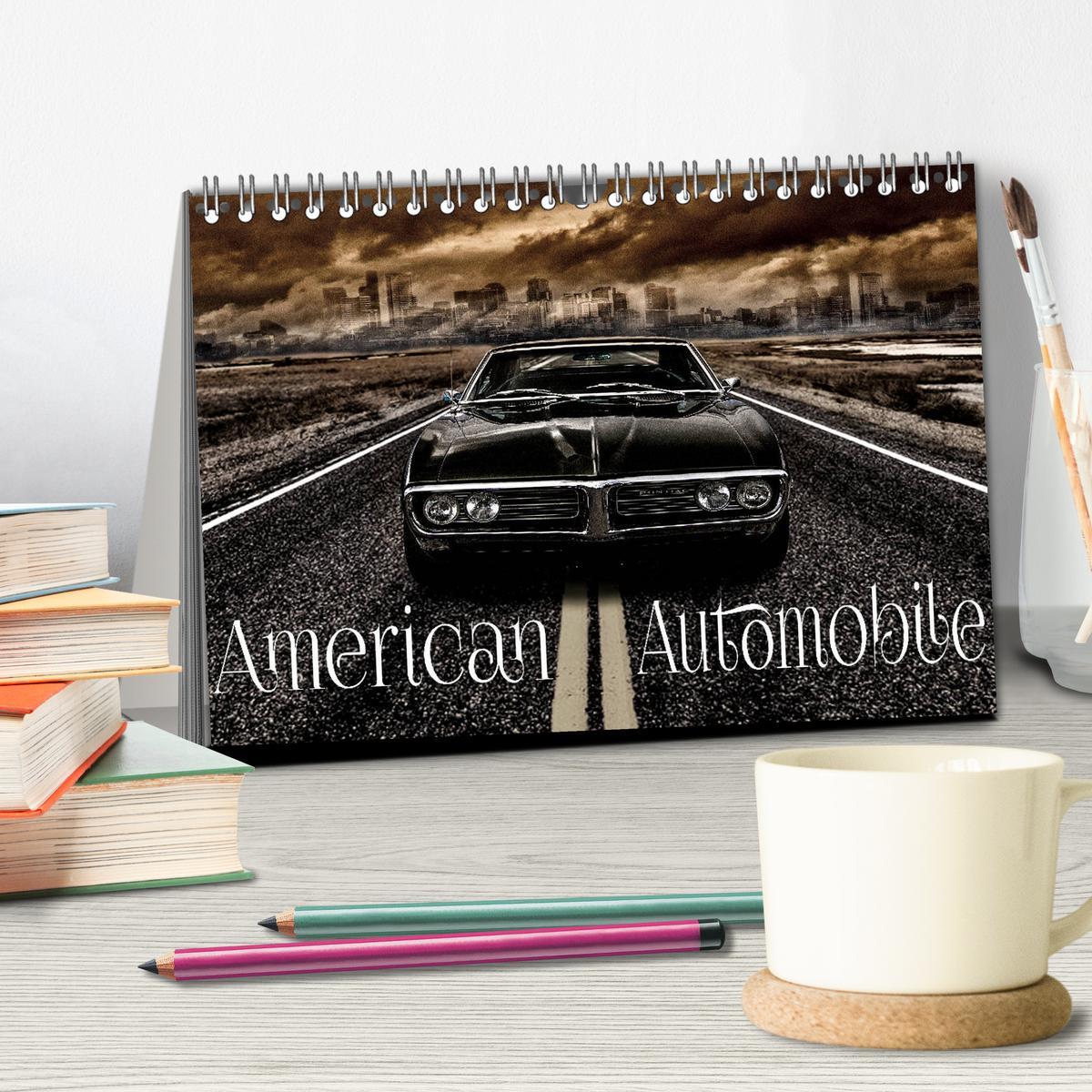 Bild: 9783435397723 | American Automobile (Tischkalender 2025 DIN A5 quer), CALVENDO...