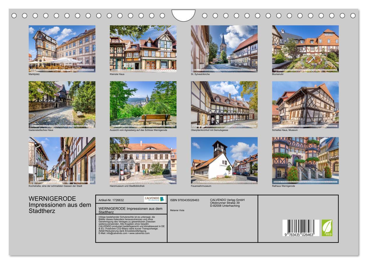 Bild: 9783435026463 | WERNIGERODE Impressionen aus dem Stadtherz (Wandkalender 2025 DIN...