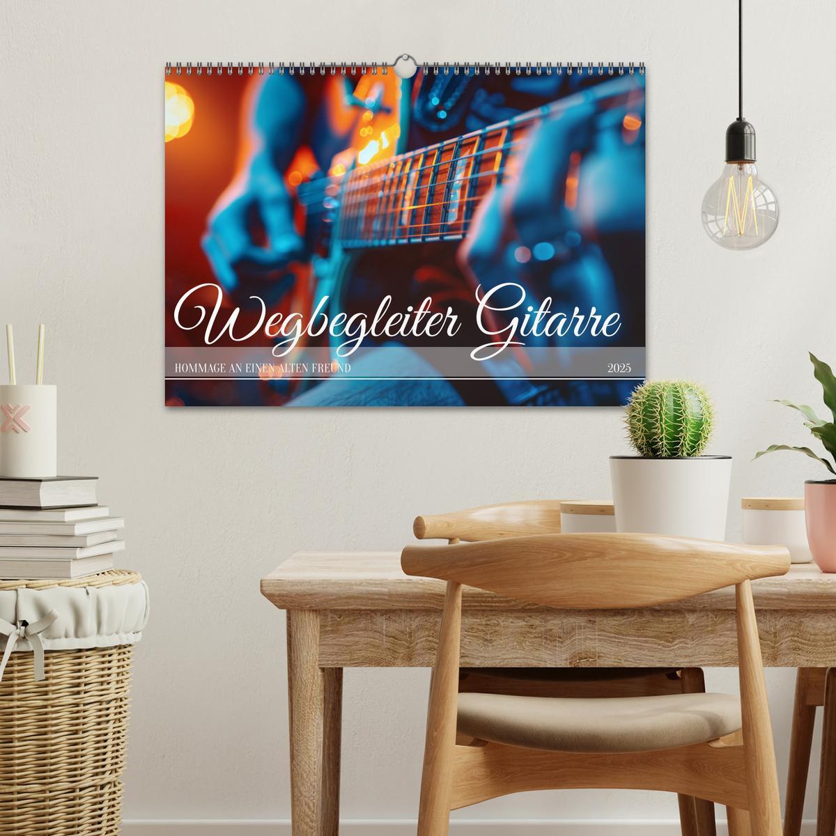 Bild: 9783457141434 | Wegbegleiter Gitarre (Wandkalender 2025 DIN A3 quer), CALVENDO...