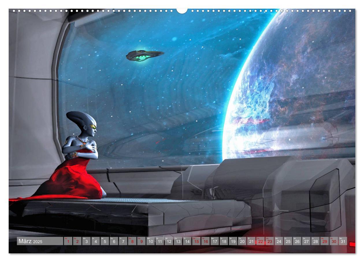 Bild: 9783435157068 | Science Fiction Visionen (Wandkalender 2025 DIN A2 quer), CALVENDO...