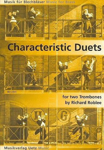 Cover: 9790700069841 | Characteristic Duets for 2 trombones Spielpartitur | Richard Roblee