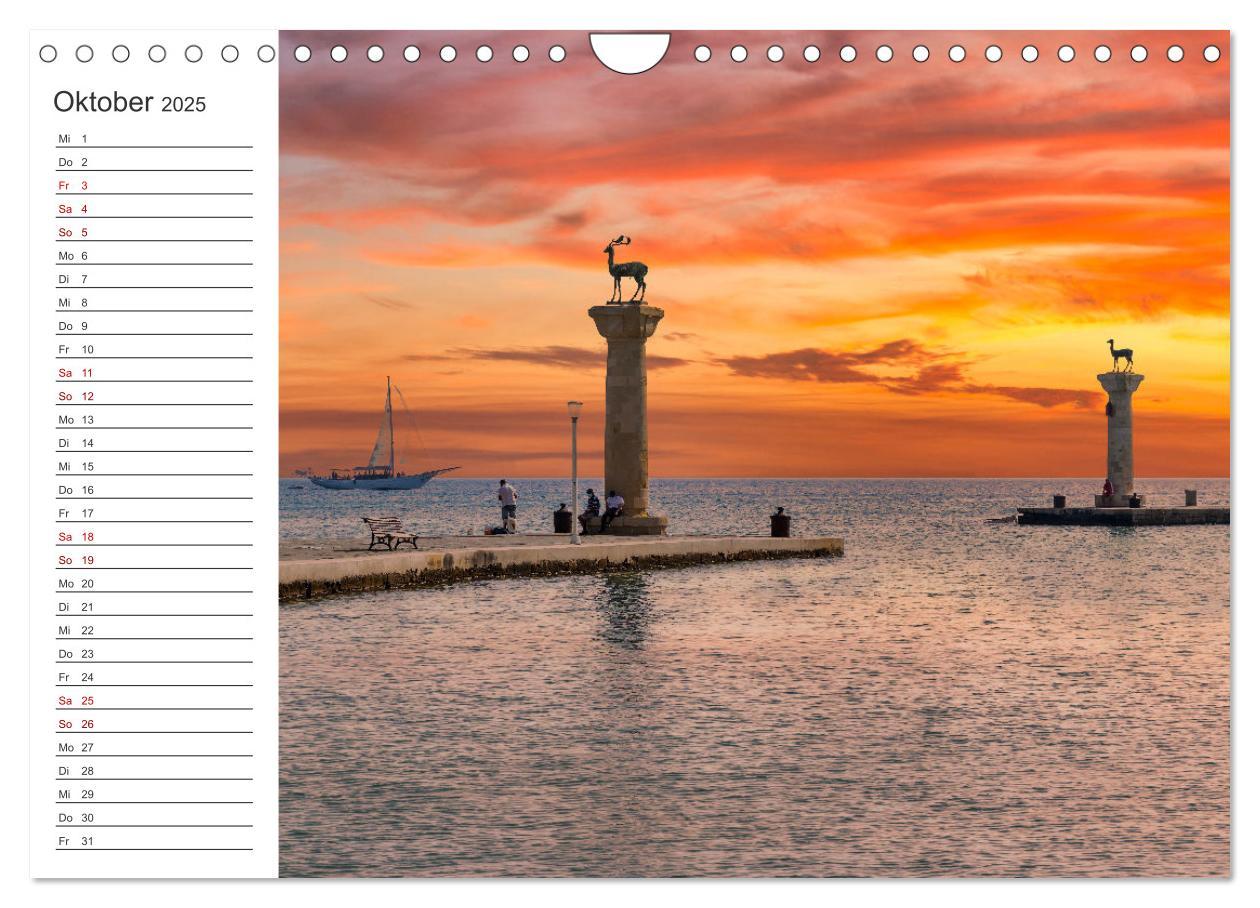 Bild: 9783435035717 | Rhodos - eine Insel zum Verlieben (Wandkalender 2025 DIN A4 quer),...