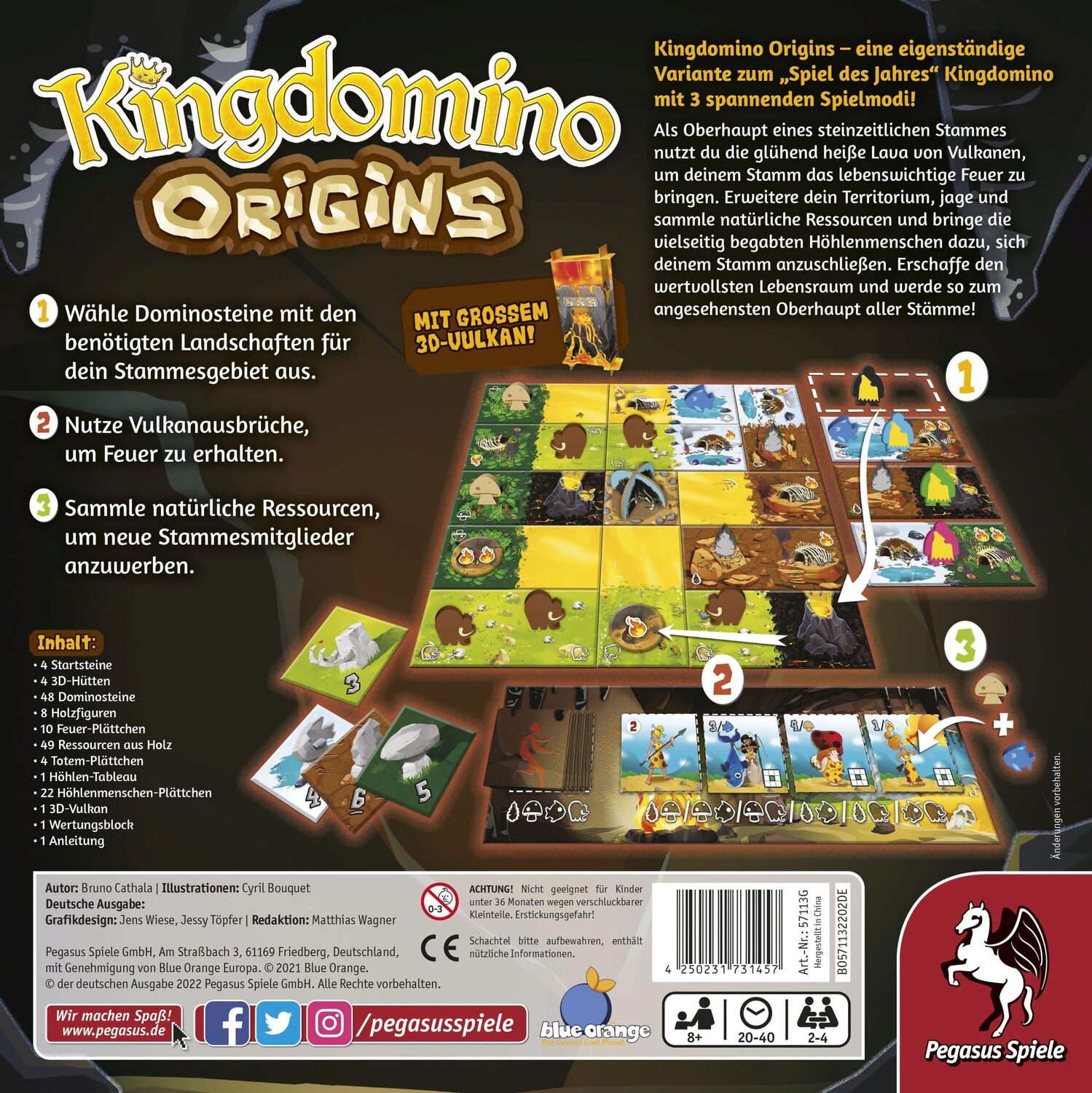 Bild: 4250231731457 | Kingdomino Origins | Spiel | 57113G | Deutsch | 2022 | Pegasus