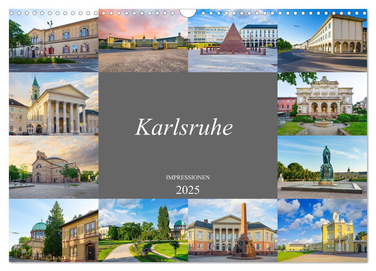 Cover: 9783435056590 | Karlsruhe Impressionen (Wandkalender 2025 DIN A3 quer), CALVENDO...