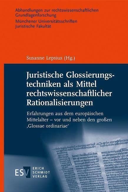 Cover: 9783503209347 | Juristische Glossierungstechniken als Mittel...