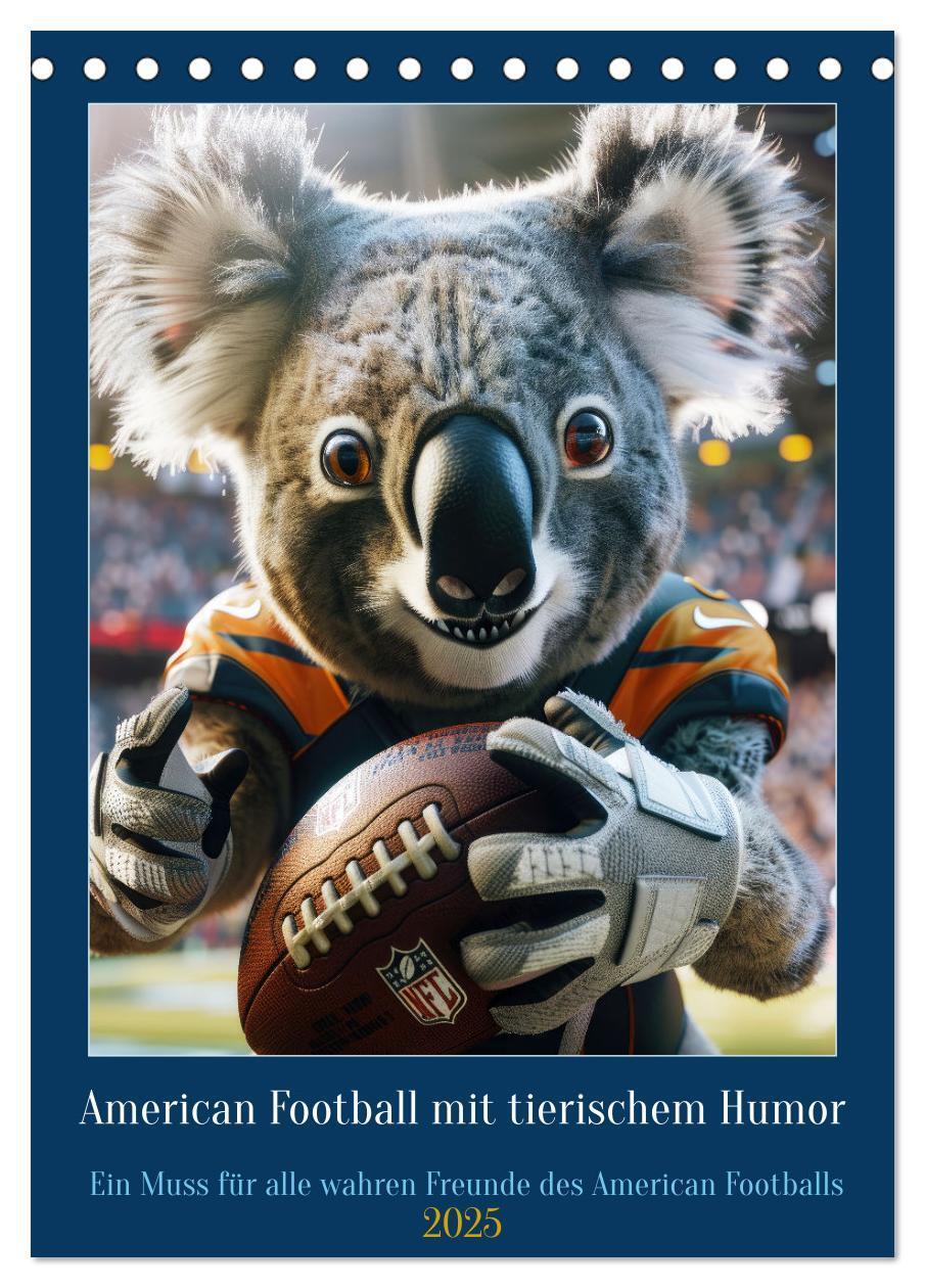 Cover: 9783457163191 | American Football mit tierischem Humor (Tischkalender 2025 DIN A5...