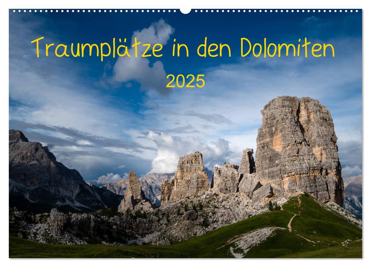 Cover: 9783435112784 | Traumplätze in den Dolomiten (Wandkalender 2025 DIN A2 quer),...