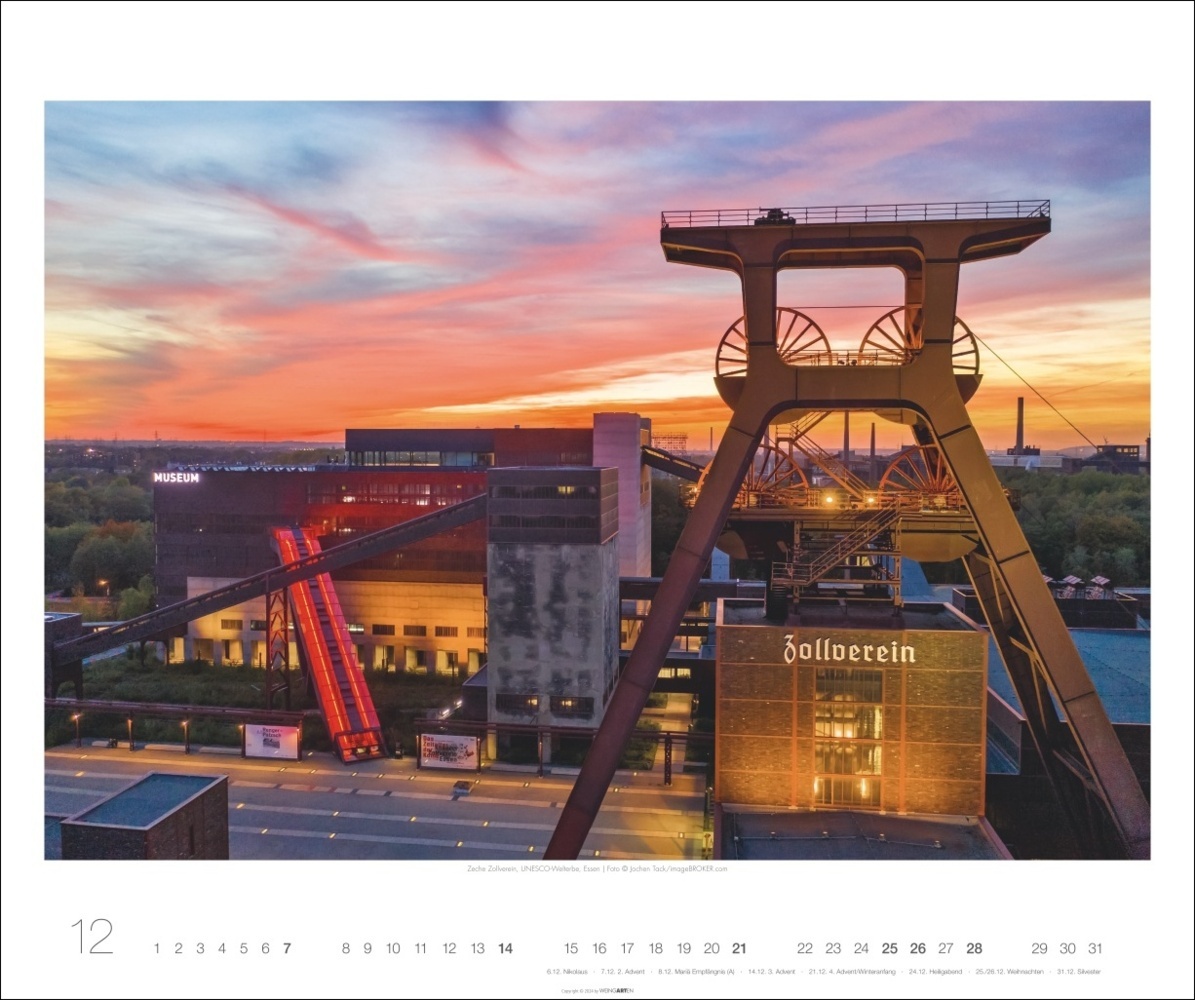 Bild: 9783839901229 | Der Ruhrpott Kalender 2025 - Industriekultur | Kalender | 14 S. | 2025