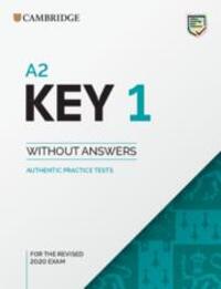 Cover: 9781108718127 | A2 Key 1 for the Revised 2020 Exam Student's Book without Answers